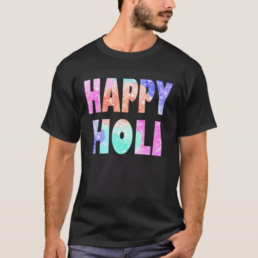 Happy Holi Festival Outfit for Women Kids Men Fami T-shirt (Voorkant)