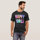 Happy Holi Festival Outfit for Women Kids Men Fami T-shirt (Voorkant volledig)