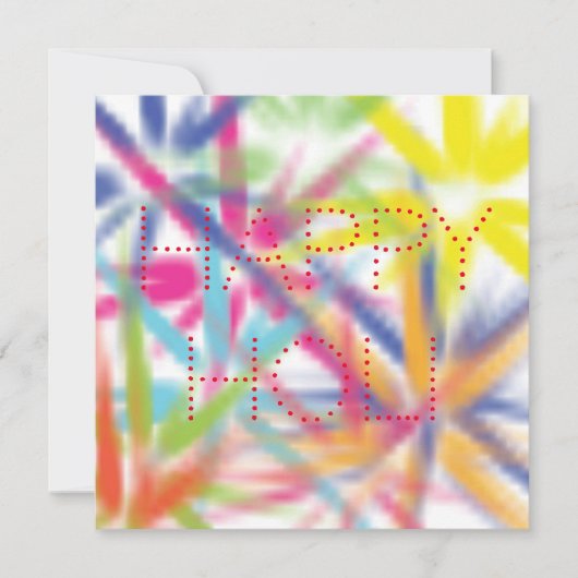 Happy Holi, festival van kleuren, holi hai Kaart (Voorkant)