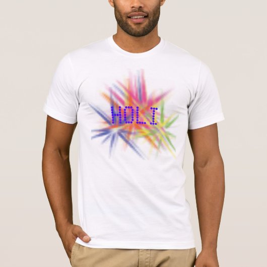 Happy Holi, festival van kleuren, holi hai T-shirt (Voorkant)