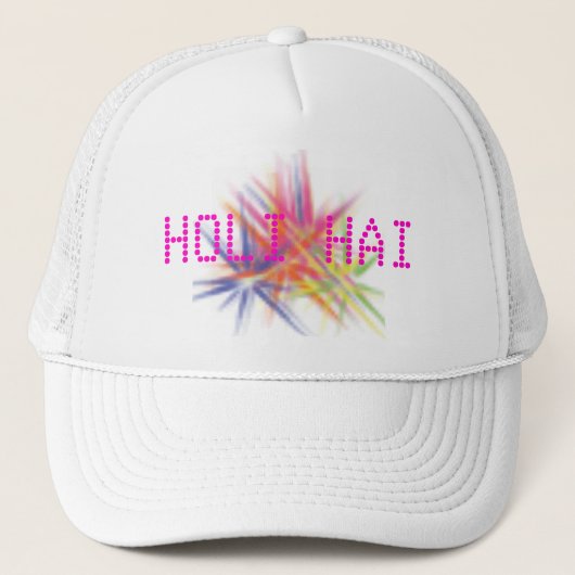 Happy Holi, festival van kleuren, holi hai Trucker Pet (Voorkant)