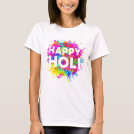 Happy Holi Festival van kleuren T-shirt
