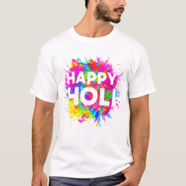 Happy Holi Festival van kleuren T-shirt