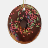 Happy Holi-Glaze Chocolate Sprinkles Donut Keramisch Ornament (Links)