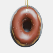 Happy Holi-Glaze | Grappige Donut Pun Kerstmis Keramisch Ornament (Rechts)