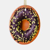 Happy Holi-Glaze | Grappige Donut Pun Kerstmis Keramisch Ornament (Rechts)