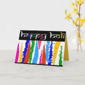 Happy Holi Greetings Kaart (Gele Bloem)