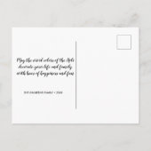 Happy Holi Hai Foto Typografie - Briefkaart (Achterkant)