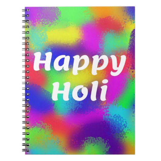 Happy Holi Notitieboek (Voorkant)