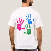Happy Holi speelt Holi T-shirt (Achterkant)