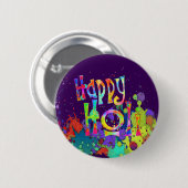 HAPPY HOLI! - Spreid het Holi-bericht uit Ronde Button 5,7 Cm (Voorkant /achterkant)