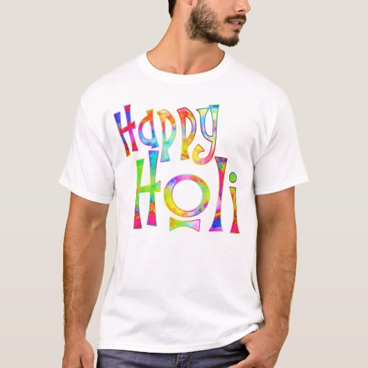 HAPPY HOLI! - Spreid het Holi-bericht uit T-shirt (Voorkant)