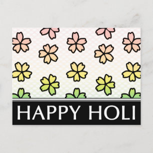 happy holi spring festival briefkaart