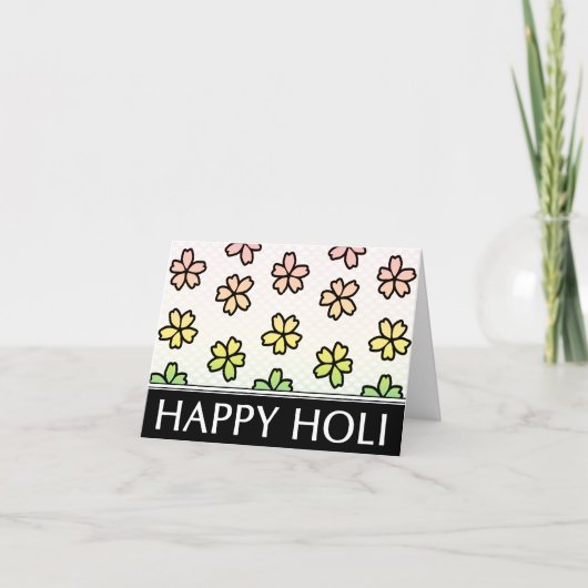 happy holi spring festival feestdagen kaart (Voorkant)