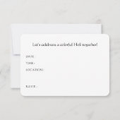 happy holi spring festival kaart (Achterkant)