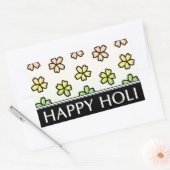 happy holi spring festival rechthoekige sticker (Envelop)