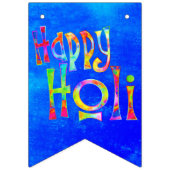 HAPPY HOLI-typografie 1 Vlaggetjes (Eerste vlag)