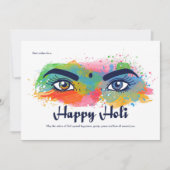Happy Holi Wenskaart Feestdagenkaart (Voorkant)