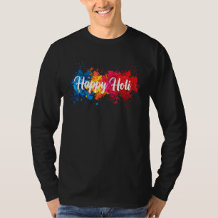 Happy Holi Women Family Kinder Cool Holi Festival  T-shirt