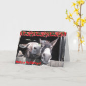 Happy Holibrays uit Bunny en Hershey! Kaart (Gele Bloem)