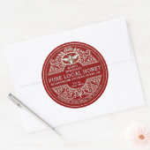 Happy Holiday APIARY  Honey Label Red (Envelop)