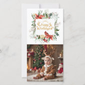 Happy Holiday Baby Foto Kerstmis Groet Feestdagenkaart (Voorkant)