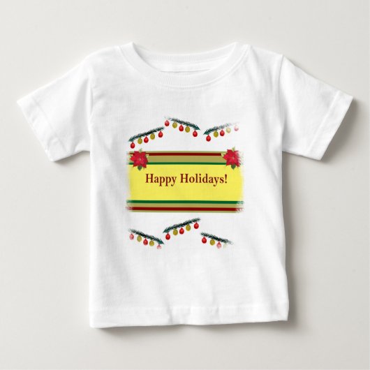 Happy Holiday Baby Shirt (Voorkant)