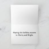 HAPPY HOLIDAY-BE MERRY EN BRIGHT KAART (Binnen)