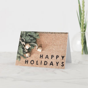 HAPPY HOLIDAY-BE MERRY EN BRIGHT KAART