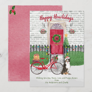 Happy Holiday Bernese Mountain Dog-fiycle deur