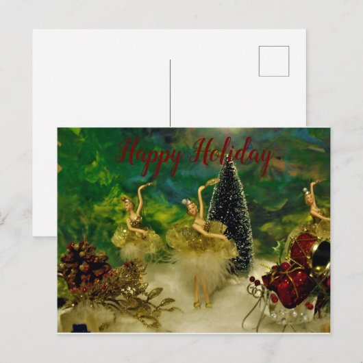 Happy Holiday briefkaart (Voorkant / Achterkant)