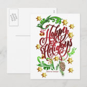 Happy Holiday Briefkaart (Voorkant / Achterkant)