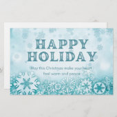 Happy Holiday Briefpapier (Voorkant / Achterkant)