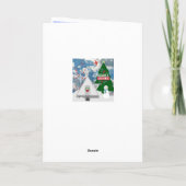 Happy Holiday Campers Feestdagen Kaart (Achterkant)