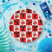 HAPPY HOLIDAY CHEERLEADING KERST PAPIEREN BORDJE (Feest)