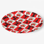 HAPPY HOLIDAY CHEERLEADING KERST PAPIEREN BORDJE (Gekanteld)