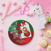 Happy Holiday Christmas-Beer Papieren Bordje (Feest)