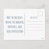 Happy Holiday Christmas Postcard Feestdagenkaart (Achterkant)