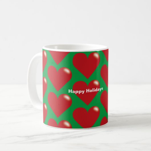 Happy Holiday Coffee Mok (Voorkant links)