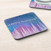 Happy Holiday Design Hard kunststof onderzetter (Linkerzijde)