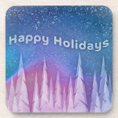 Happy Holiday Design Hard kunststof onderzetter (Voorkant)