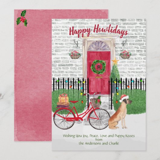 Happy Holiday Fantane Bicycle-deur (Voorkant / Achterkant)