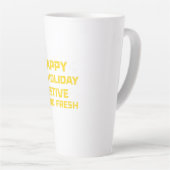 Happy Holiday, Festive and Fresh Latte Mok (Rechterhoek)