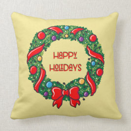 Happy Holiday Festive Whimsical Reef Stylish Kussen