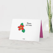 Happy Holiday Flamingo Pink Bright Greet Kaart (Achterkant)