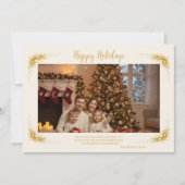 Happy holiday Flat Holiday Card Feestdagenkaart (Voorkant)