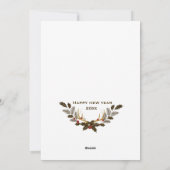 Happy Holiday Foliage Christmas Holiday Kaart (Achterkant)