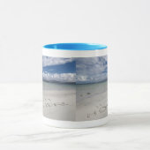 Happy Holiday geschreven op Eilogarry Beach Mok (Midden)