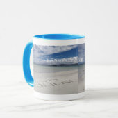 Happy Holiday geschreven op Eilogarry Beach Mok (Voorkant links)