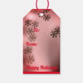 Happy Holiday Gift Label Cadeaulabel (Voorkant)